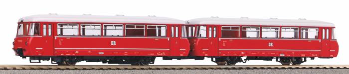 PIKO 52890 - H0 - Dieseltriebwagen VT 2.09 Panorama + VB, DR, Ep. III